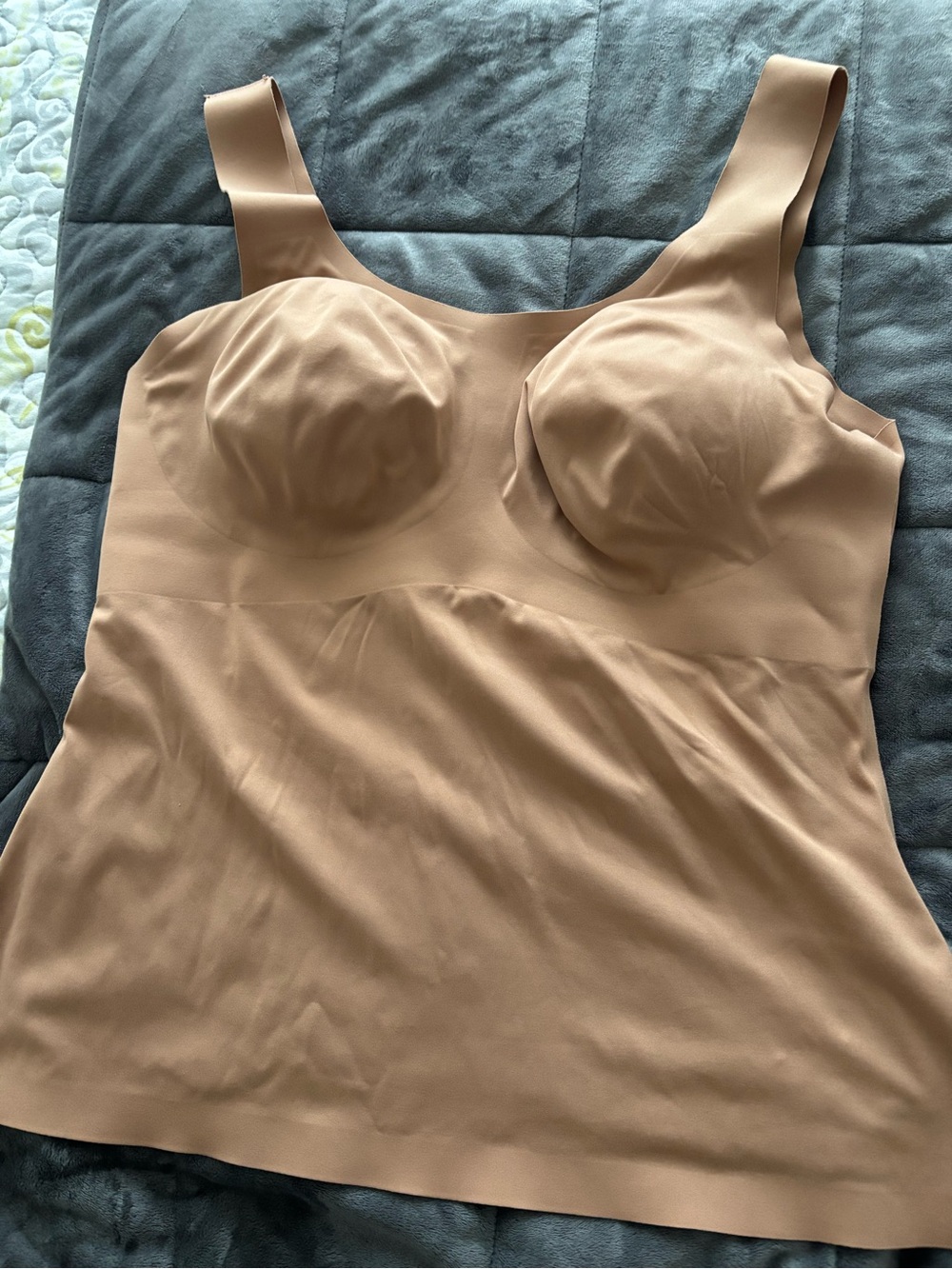 knix Nude-Tone and White Shaping Tank with Molded Cups 2 for 1 deal!